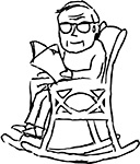 человек в кресле-качалке